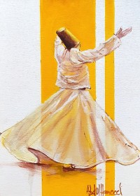 Abdul Hameed, 12 x 18 inch, Acrylic on Canvas, Figurative Painting, AC-ADHD-072